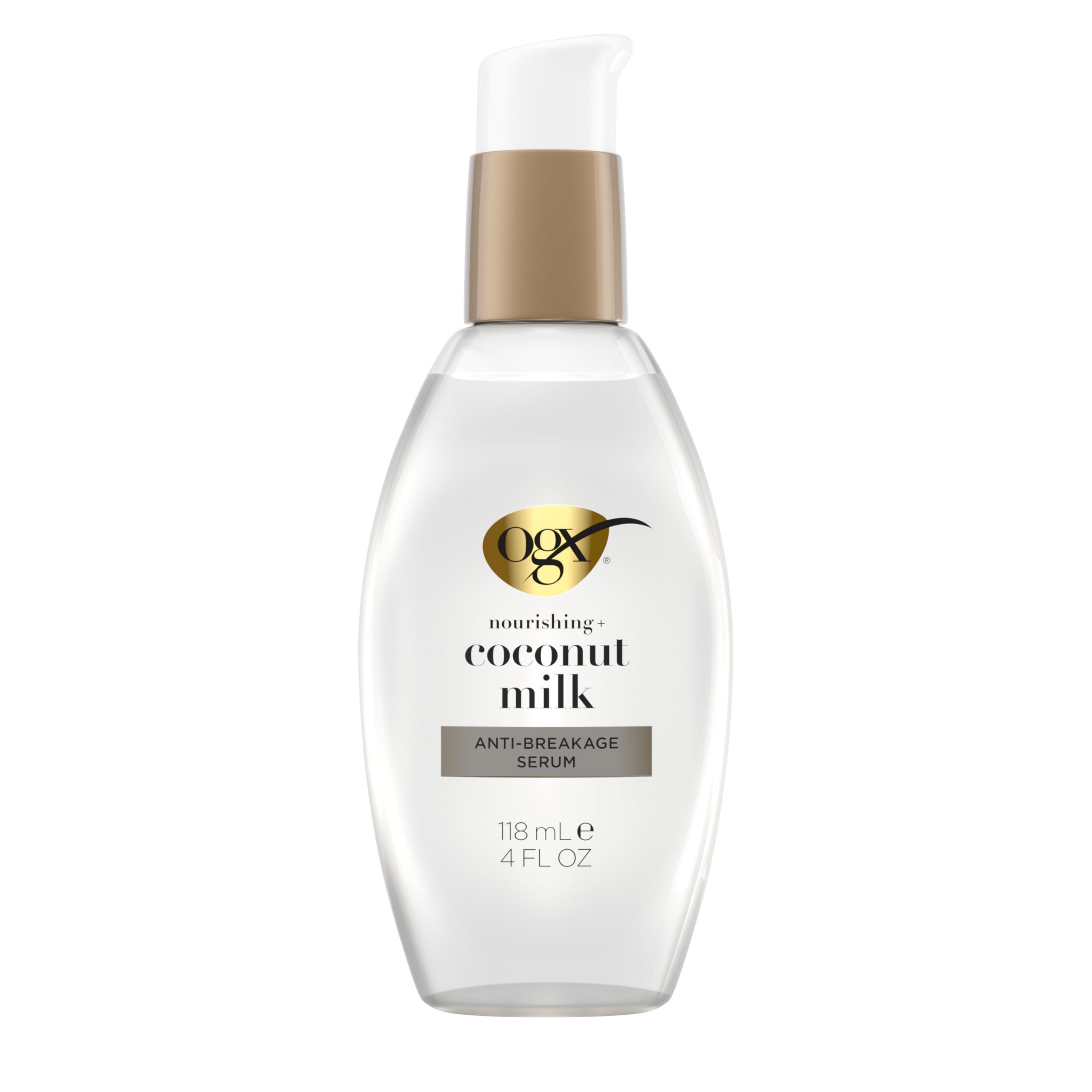 Amazon.com : OGX Nourishing + Coconut Milk Anti-Breakage Serum, 4
